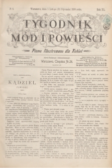 Tygodnik Mód i Powieści : pismo illustrowane dla kobiet. R.40, № 6 (5 lutego 1898)