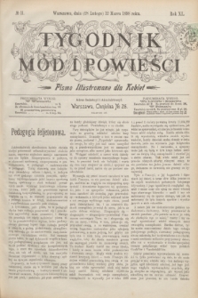 Tygodnik Mód i Powieści : pismo illustrowane dla kobiet. R.40, № 11 (12 marca 1898)