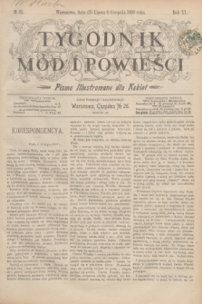 Tygodnik Mód i Powieści : pismo illustrowane dla kobiet. R.40, № 32 (6 sierpnia 1898)
