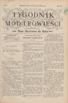 Tygodnik Mód i Powieści : pismo illustrowane dla kobiet. R.40, № 34 (20 sierpnia 1898)