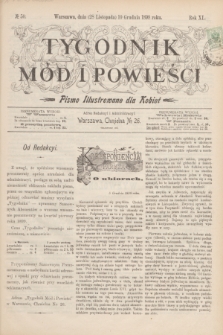Tygodnik Mód i Powieści : pismo illustrowane dla kobiet. R.40, № 50 (10 grudnia 1898)