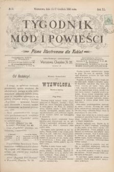 Tygodnik Mód i Powieści : pismo illustrowane dla kobiet. R.40, № 51 (17 grudnia 1898)