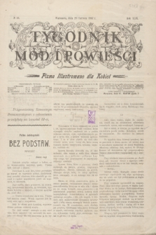 Tygodnik Mód i Powieści : pismo illustrowane dla kobiet. R.49, № 26 (29 czerwca 1907)