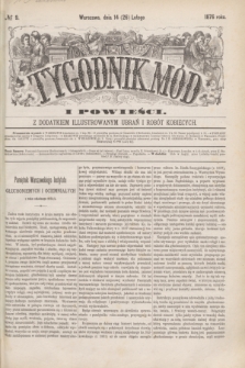 Tygodnik Mód i Powieści : z dodatkiem illustrowanym ubrań i robót kobiecych. 1876, № 9 (26 lutego) + dod.