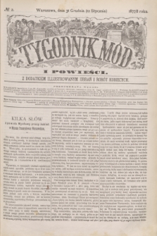 Tygodnik Mód i Powieści : z dodatkiem illustrowanym ubrań i robót kobiecych. 1878, № 2 (12 stycznia) + dod. + wkładka