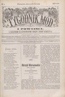 Tygodnik Mód i Powieści : z dodatkiem illustrowanym ubrań i robót kobiecych. 1878, № 4 (26 stycznia) + dod.