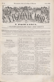 Tygodnik Mód i Powieści : z dodatkiem illustrowanym ubrań i robót kobiecych. 1880, № 10 (6 marca) + dod. + wkładka