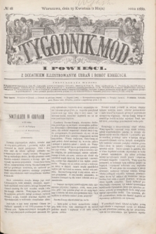 Tygodnik Mód i Powieści : z dodatkiem illustrowanym ubrań i robót kobiecych. 1880, № 18 (1 maja) + dod. + wkładka