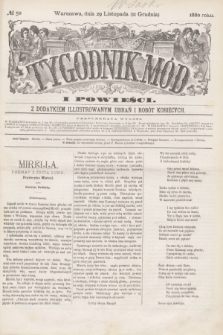 Tygodnik Mód i Powieści : z dodatkiem illustrowanym ubrań i robót kobiecych. 1880, № 50 (11 grudnia) + dod. + wkładka