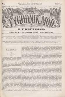 Tygodnik Mód i Powieści : z dodatkiem illustrowanym ubrań i robót kobiecych. 1881, № 5 (29 stycznia) + dod. + wkładka