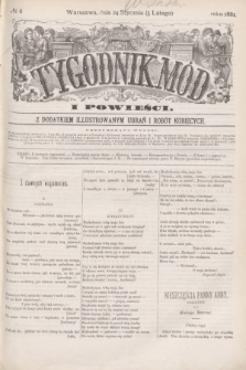 Tygodnik Mód i Powieści : z dodatkiem illustrowanym ubrań i robót kobiecych. 1881, № 6 (5 lutego) + dod.