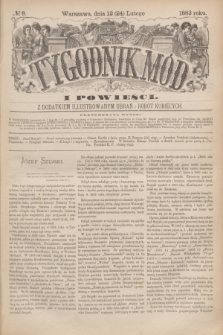 Tygodnik Mód i Powieści : z dodatkiem illustrowanym ubrań i robót kobiecych. 1883, № 8 (24 lutego) + dod.