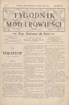 Tygodnik Mód i Powieści : pismo illustrowane dla kobiet. R.38, № 2 (11 stycznia 1896)