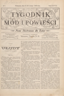 Tygodnik Mód i Powieści : pismo illustrowane dla kobiet. R.38, № 8 (10 lutego 1896)