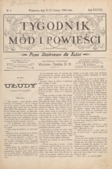 Tygodnik Mód i Powieści : pismo illustrowane dla kobiet. R.38, № 9 (29 lutego 1896)