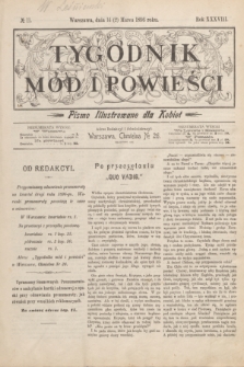 Tygodnik Mód i Powieści : pismo illustrowane dla kobiet. R.38, № 11 (14 marca 1896)