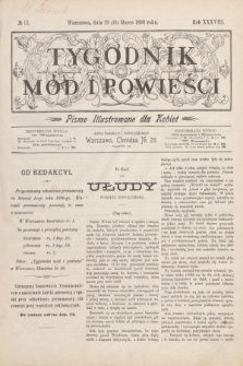 Tygodnik Mód i Powieści : pismo illustrowane dla kobiet. R.38, № 13 (28 marca 1896)
