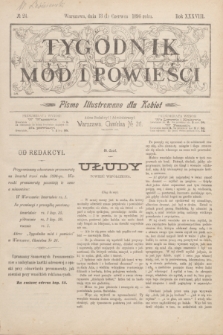 Tygodnik Mód i Powieści : pismo illustrowane dla kobiet. R.38, № 24 (13 czerwca 1896)