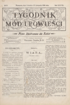 Tygodnik Mód i Powieści : pismo illustrowane dla kobiet. R.38, № 49 (5 grudnia 1896)