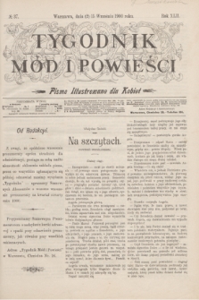 Tygodnik Mód i Powieści : pismo illustrowane dla kobiet. R.42, № 37 (15 września 1900)