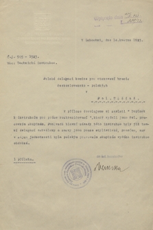 Drobne materiały dotyczące rozgraniczenia terenu polsko-czechosłowackiego w r. 1923