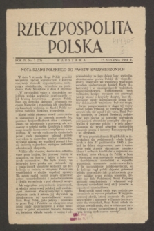 Rzeczpospolita Polska. R.4, nr 1 (15 stycznia 1944) = nr 73
