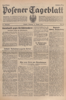Posener Tageblatt. Jg.75, Nr. 10 (14 Januar 1936) + dod.