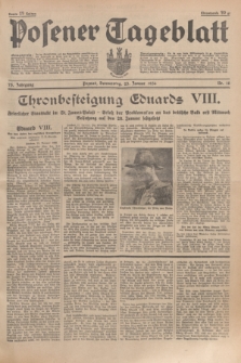 Posener Tageblatt. Jg.75, Nr. 18 (23 Januar 1936) + dod.