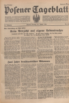 Posener Tageblatt. Jg.75, Nr. 22 (28 Januar 1936) + dod.