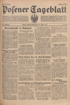 Posener Tageblatt. Jg.75, Nr. 96 (25 April 1936) + dod.