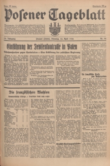 Posener Tageblatt. Jg.75, Nr. 98 (28 April 1936) + dod.