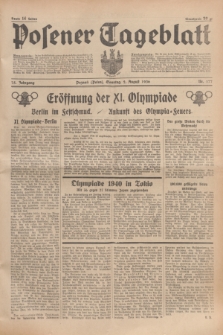 Posener Tageblatt. Jg.75, Nr. 177 (2 August 1936) + dod.