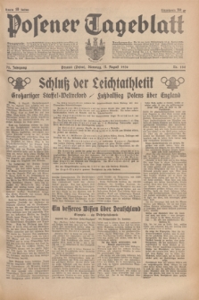Posener Tageblatt. Jg.75, Nr. 184 (11 August 1936) + dod.