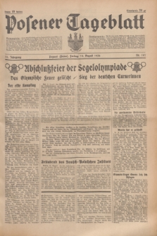 Posener Tageblatt. Jg.75, Nr. 187 (14 August 1936) + dod.