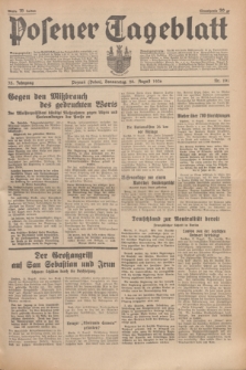 Posener Tageblatt. Jg.75, Nr. 191 (20 August 1936) + dod.