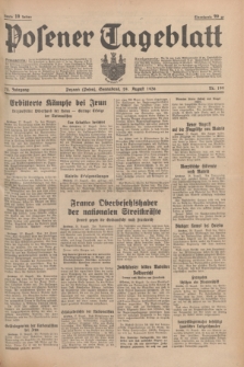Posener Tageblatt. Jg.75, Nr. 199 (29 August 1936) + dod.