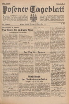 Posener Tageblatt. Jg.75, Nr. 212 (13 September 1936) + dod.