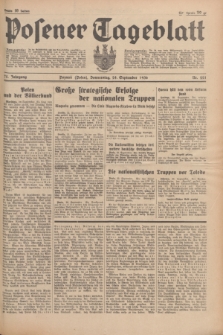 Posener Tageblatt. Jg.75, Nr. 221 (24 September 1936) + dod.