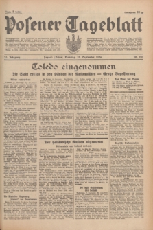 Posener Tageblatt. Jg.75, Nr. 225 (29 September 1936) + dod.