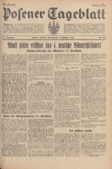 Posener Tageblatt. Jg.75, Nr. 233 (8 Oktober 1936) + dod.