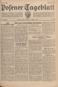 Posener Tageblatt. Jg.75, Nr. 240 (16 Oktober 1936) + dod.