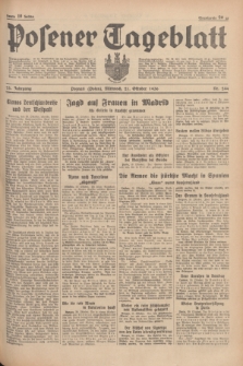 Posener Tageblatt. Jg.75, Nr. 244 (21 Oktober 1936) + dod.