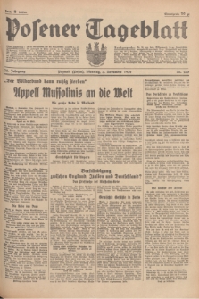 Posener Tageblatt. Jg.75, Nr. 255 (3 November 1936) + dod.
