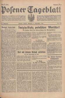 Posener Tageblatt. Jg.75, Nr. 262 (11 November 1936) + dod.