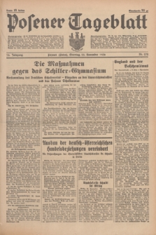 Posener Tageblatt. Jg.75, Nr. 272 (22 November 1936) + dod.