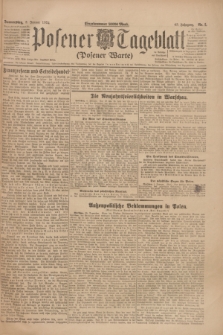 Posener Tageblatt (Posener Warte). Jg.63, Nr. 2 (3 Januar 1924) + dod.