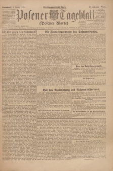 Posener Tageblatt (Posener Warte). Jg.63, Nr. 4 (5 Januar 1924) + dod.