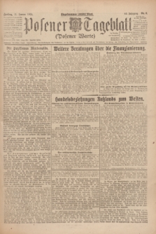 Posener Tageblatt (Posener Warte). Jg.63, Nr. 9 (11 Januar 1924) + dod.