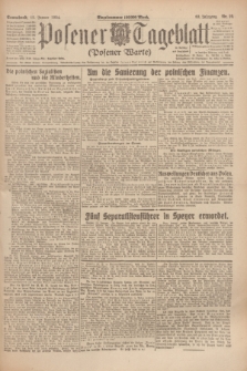 Posener Tageblatt (Posener Warte). Jg.63, Nr. 10 (12 Januar 1924) + dod.