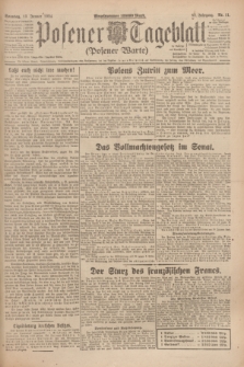Posener Tageblatt (Posener Warte). Jg.63, Nr. 11 (13 Januar 1924) + dod.